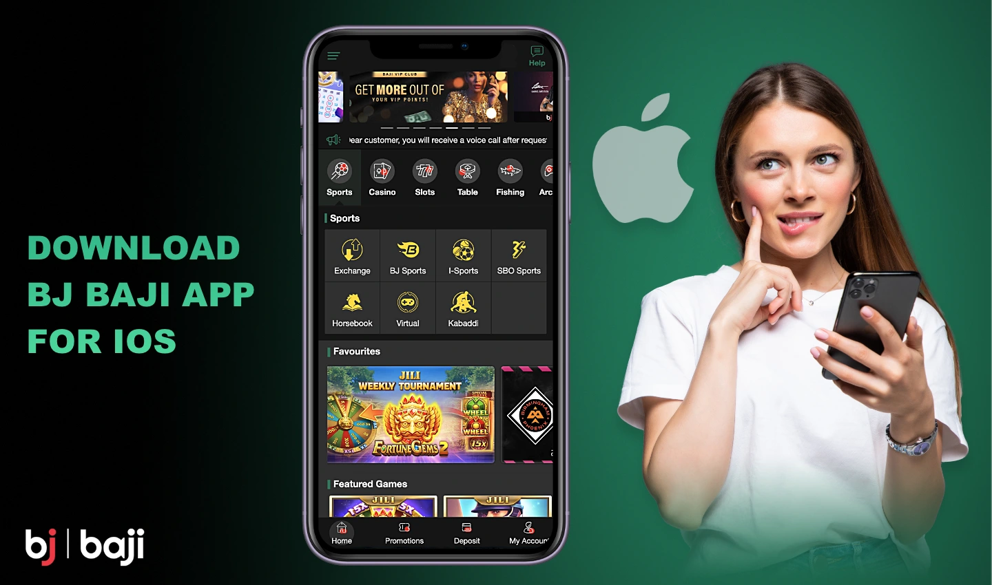 iOS के लिए Baji मोबाइल ऐप iPhone और iPad उपयोगकर्ताओं के लिए उपलब्ध है