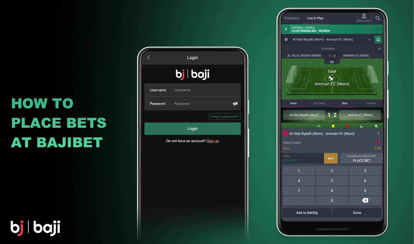 Baji पर खेलों पर दांव लगाने के लिए आपको कुछ सरल चरणों का पालन करना होगा